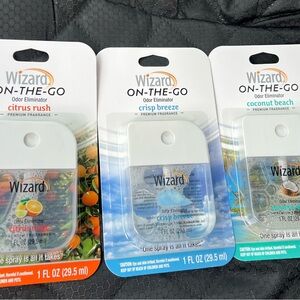 Wizard On-The-Go Odor Eliminator. Set of 3.